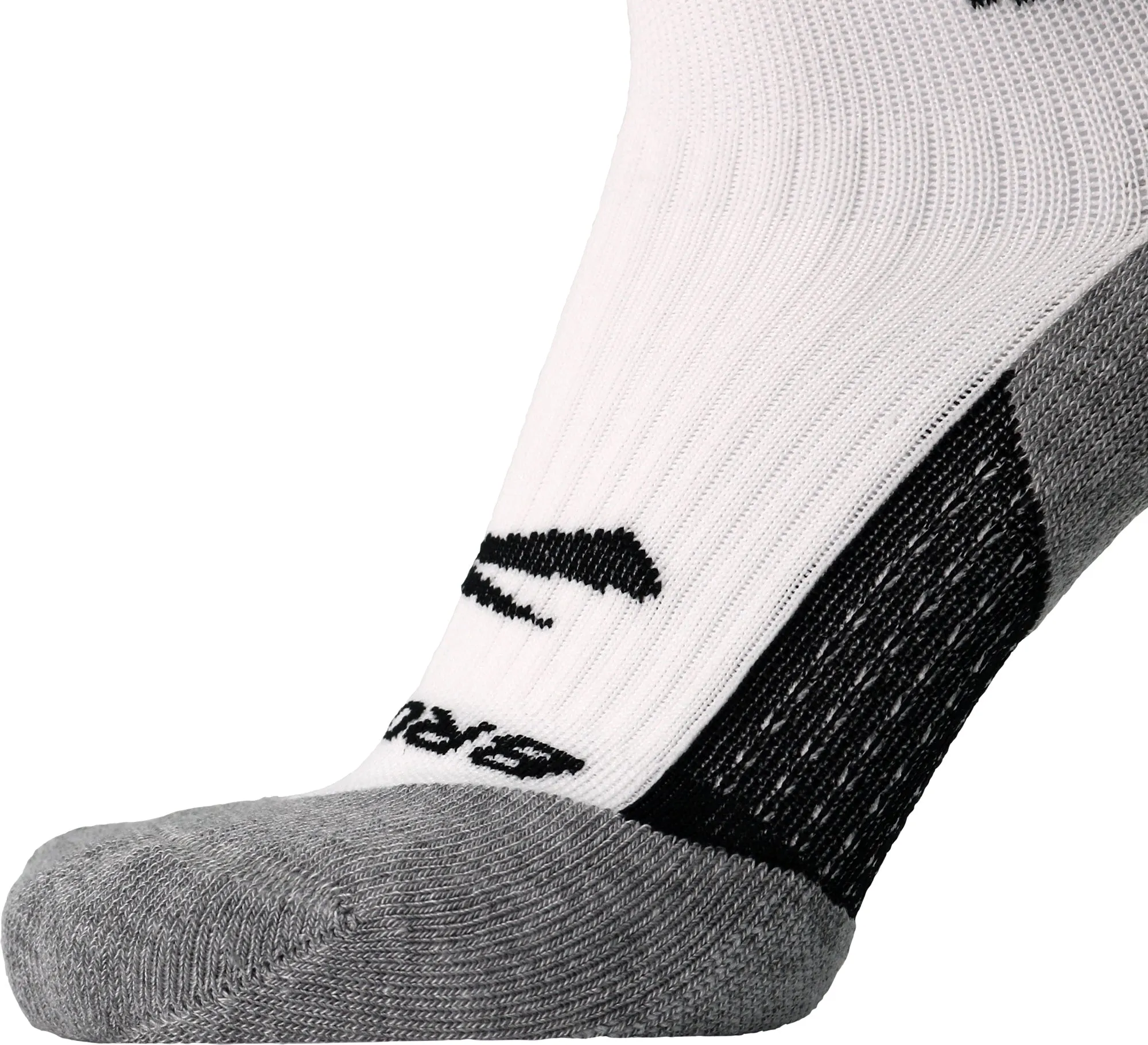 Brooks Ghost Crew Running Socks - White