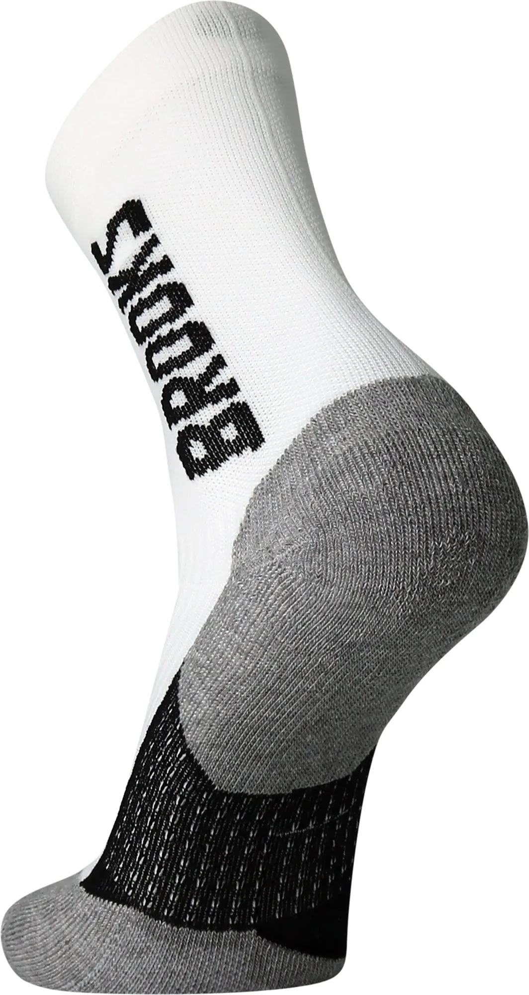 Brooks Ghost Crew Running Socks - White