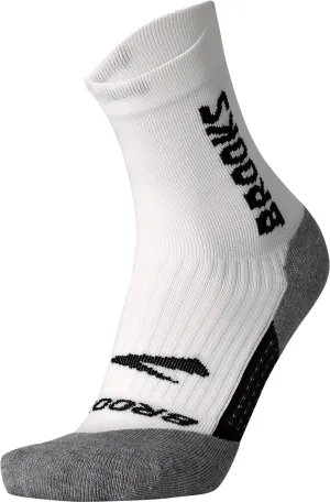 Brooks Ghost Crew Running Socks - White