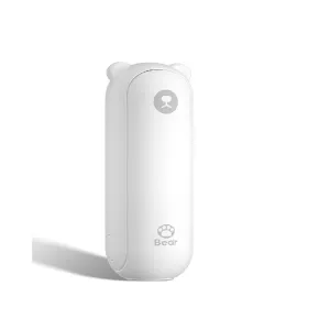 BuggyGear USB Rechargeable Bear Fan - White