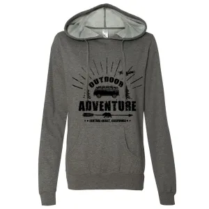 California Outdoor Adventure Ladies Lightweight Fitted Hoodie