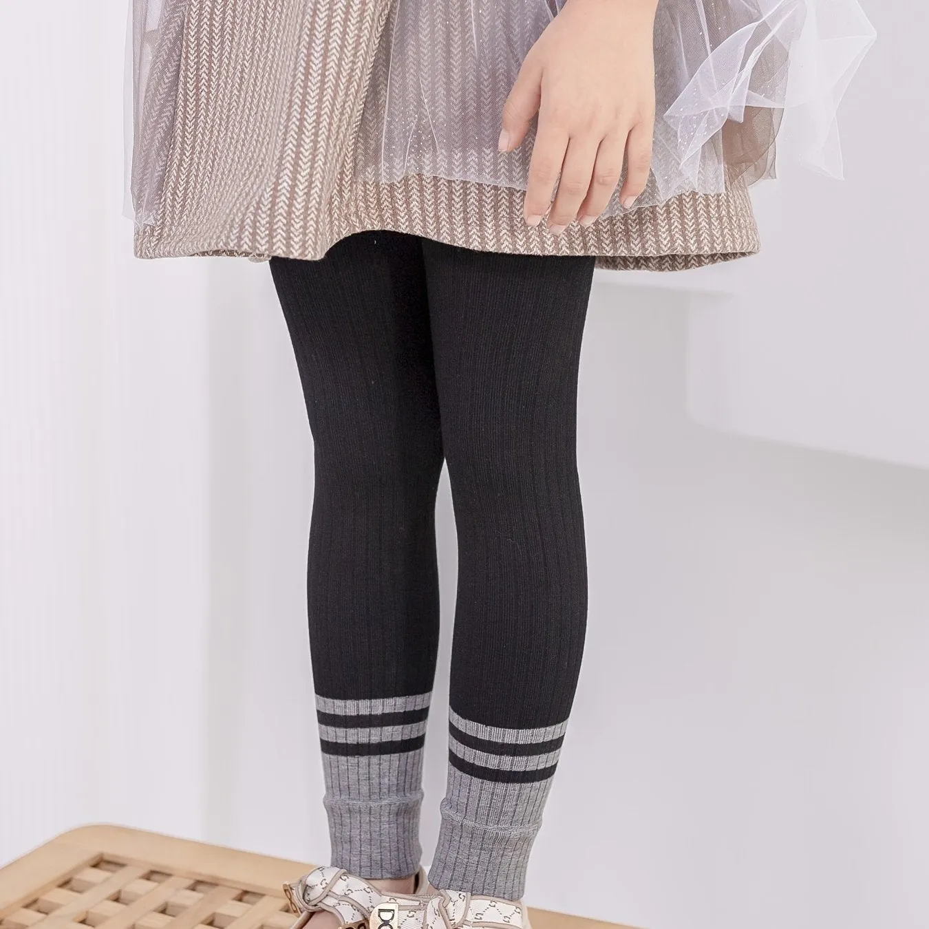 Casual Striped High Elasticity Elastic Waist Leggings