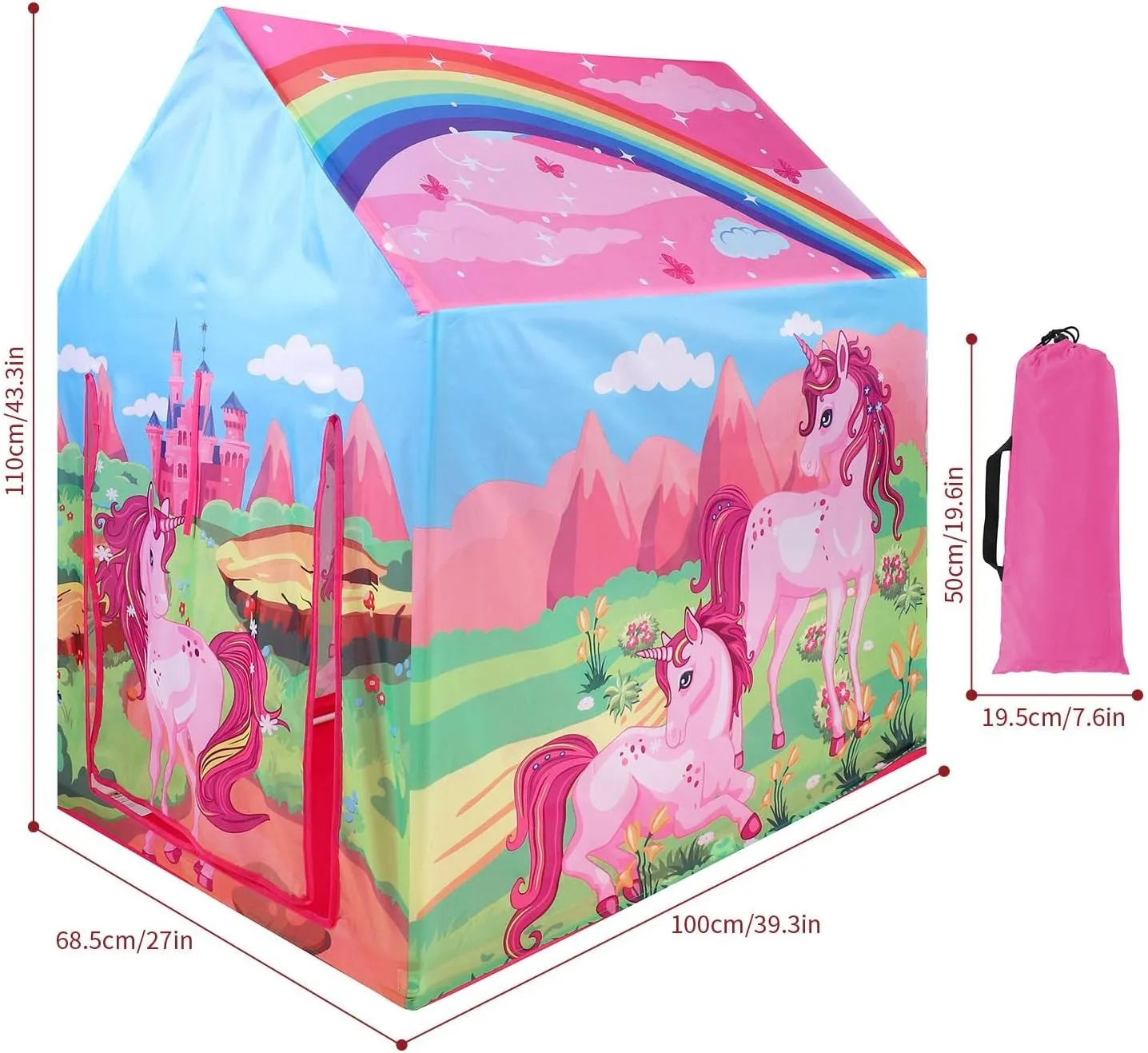 Children's Pop-Up Unicorn Playhouse Tent | Role Play Fun | Den