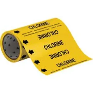 CHLORINE Roll Form Pipe Marker| Buy online