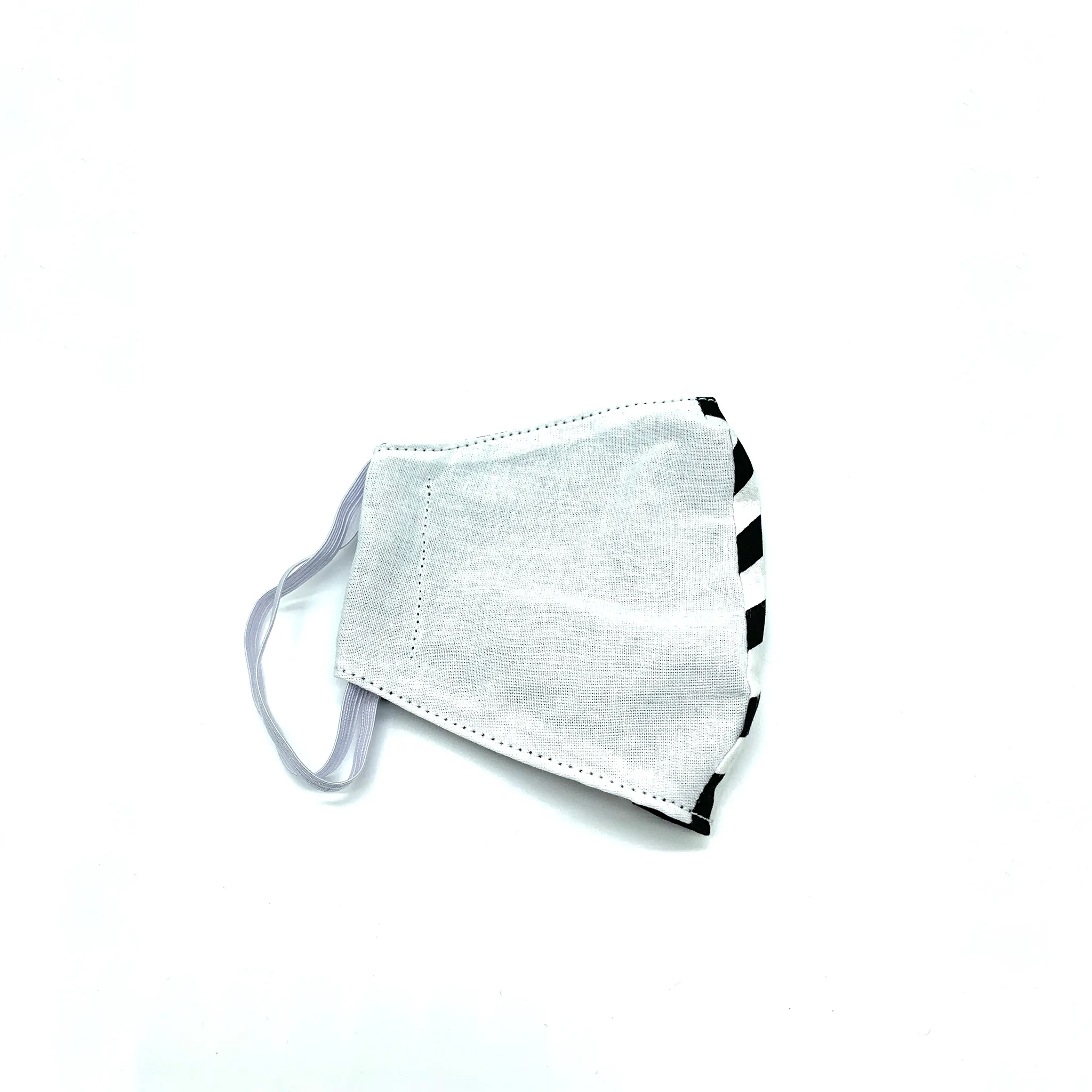 Christopher Augmon CA  White and Black 2 Tone Zig Zag Equality Mask (any 4 100% cotton mask for $100; specify type in special instruction)