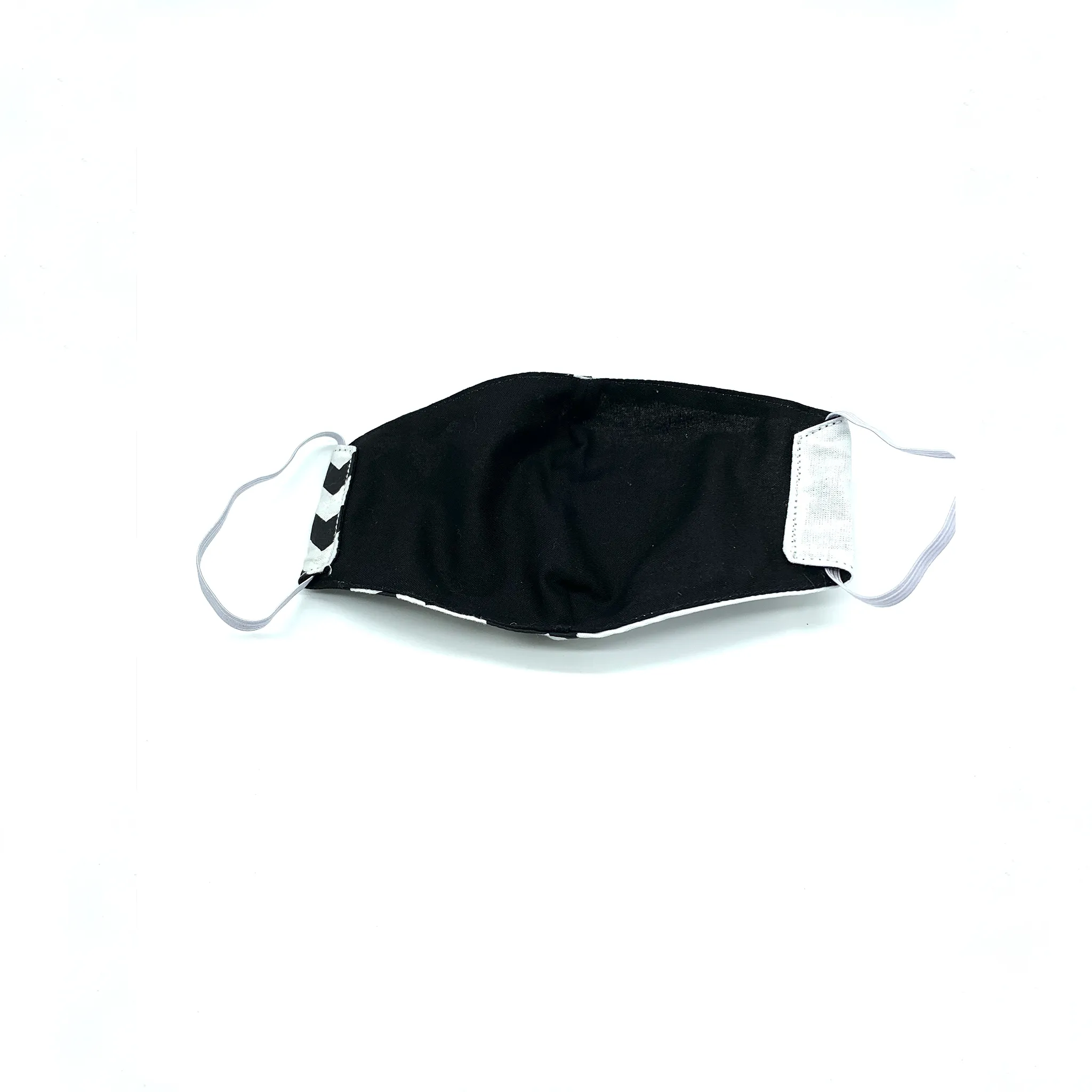 Christopher Augmon CA  White and Black 2 Tone Zig Zag Equality Mask (any 4 100% cotton mask for $100; specify type in special instruction)