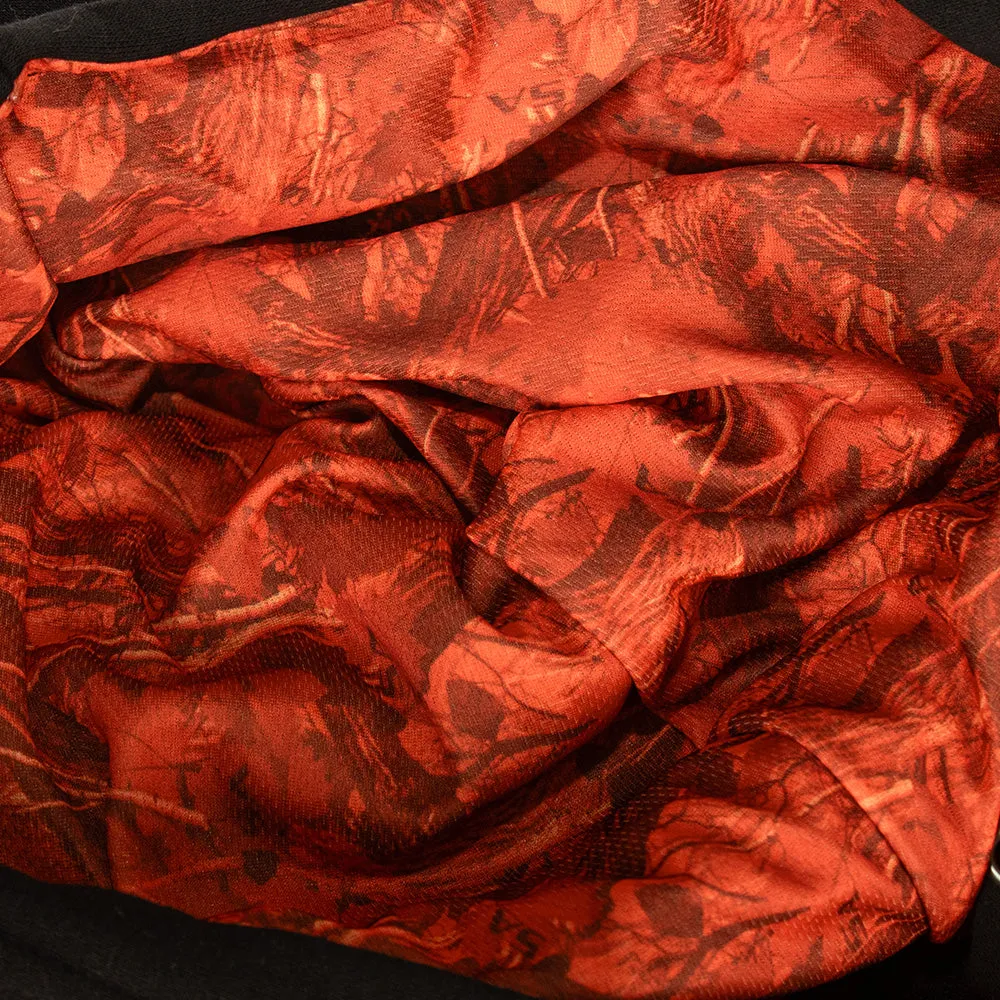 Classic Lined Hoodie | SA Forest Camo-High Vis Orange | Black