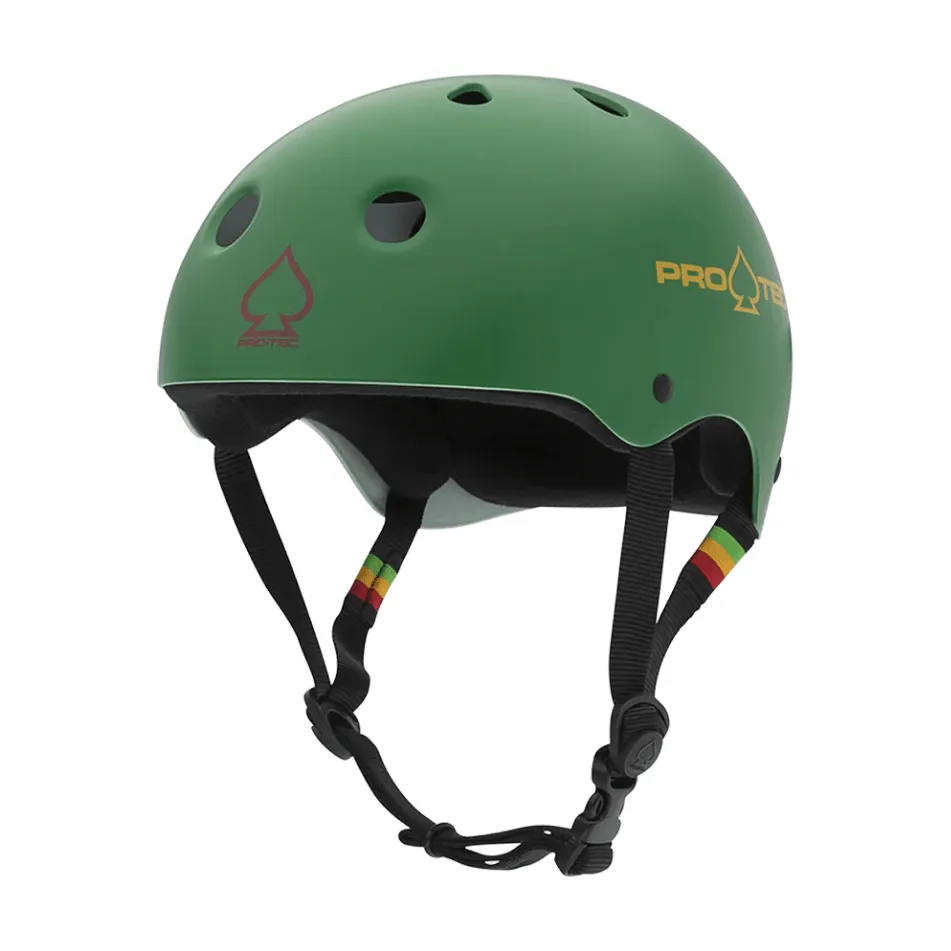Classic Skate Helmet - Matte Rasta Green