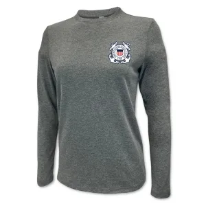 Coast Guard Seal Ladies Left Chest Long Sleeve