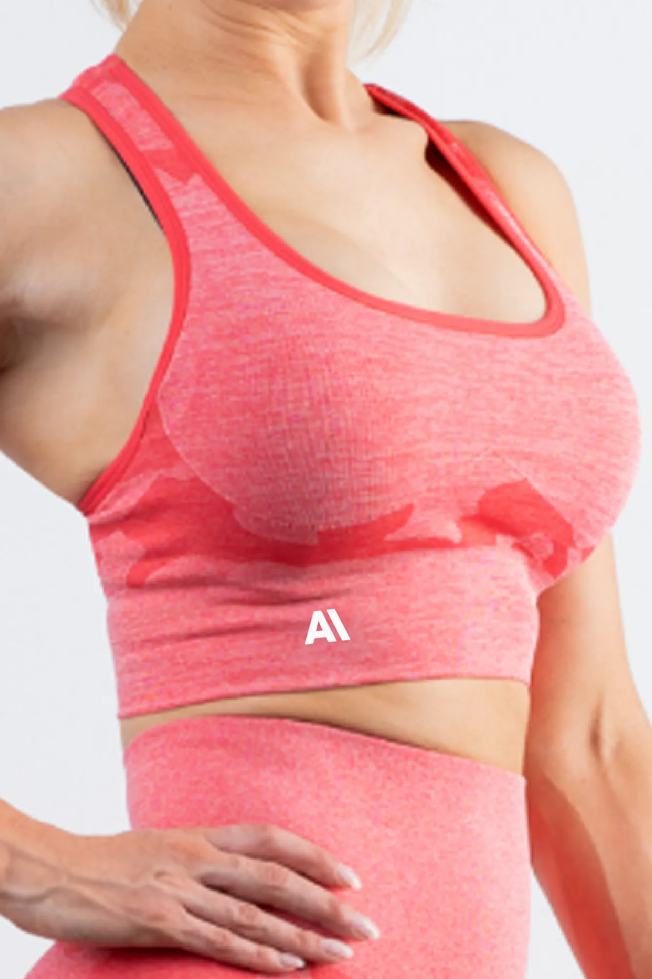 Coco Camo Sports Bra Watermelon