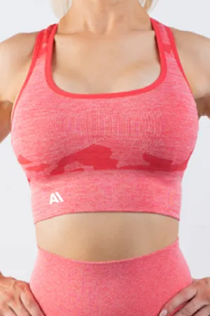 Coco Camo Sports Bra Watermelon
