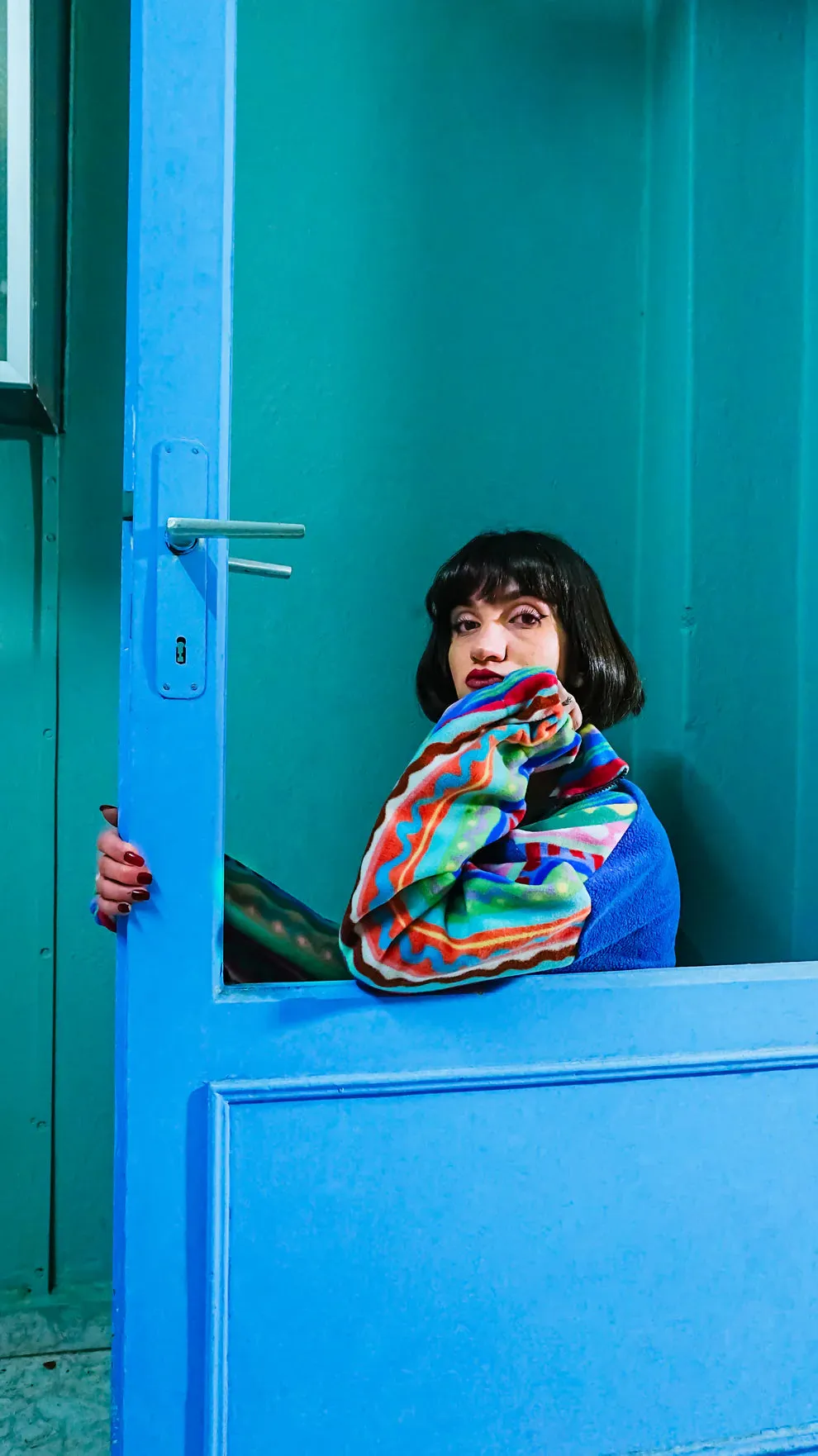 Colorful and Cozy Handmade Polar Sweatshirt