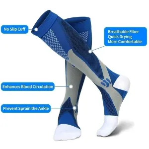 Compression Socks for Men Women Running Socks for Running Nurses Shin Splints Flight Travel