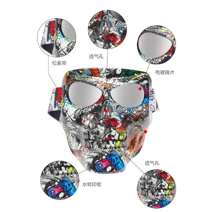 Cool  Riding Eye Protector Mask Halloween Decorative Prop 08_One size