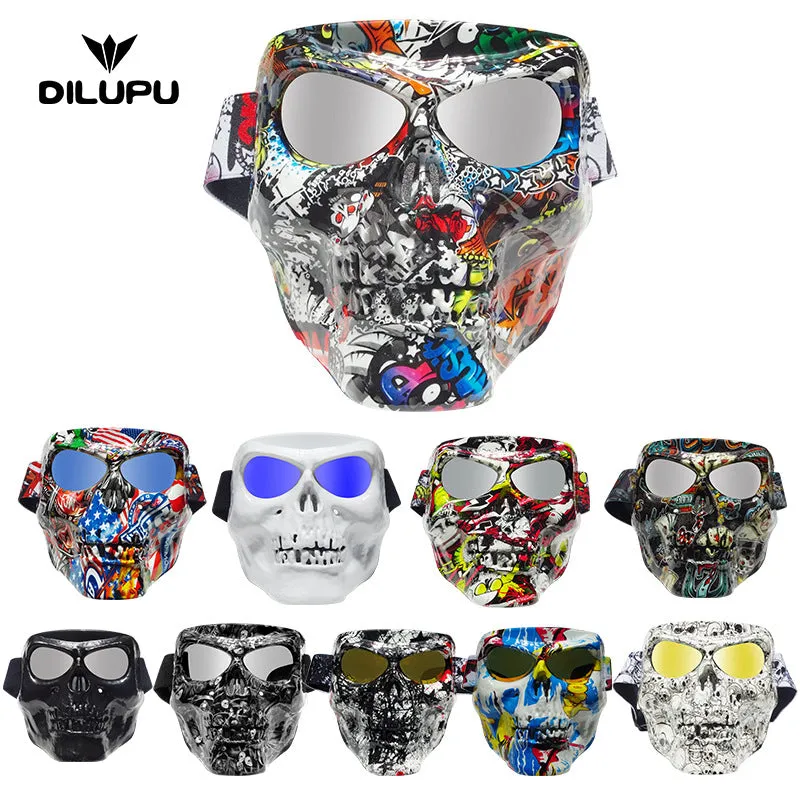 Cool  Riding Eye Protector Mask Halloween Decorative Prop 08_One size
