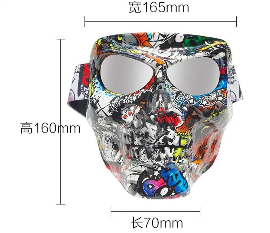 Cool  Riding Eye Protector Mask Halloween Decorative Prop 08_One size