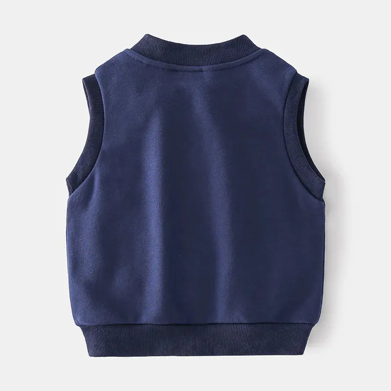 Cotton Zipper Vest