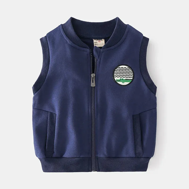 Cotton Zipper Vest