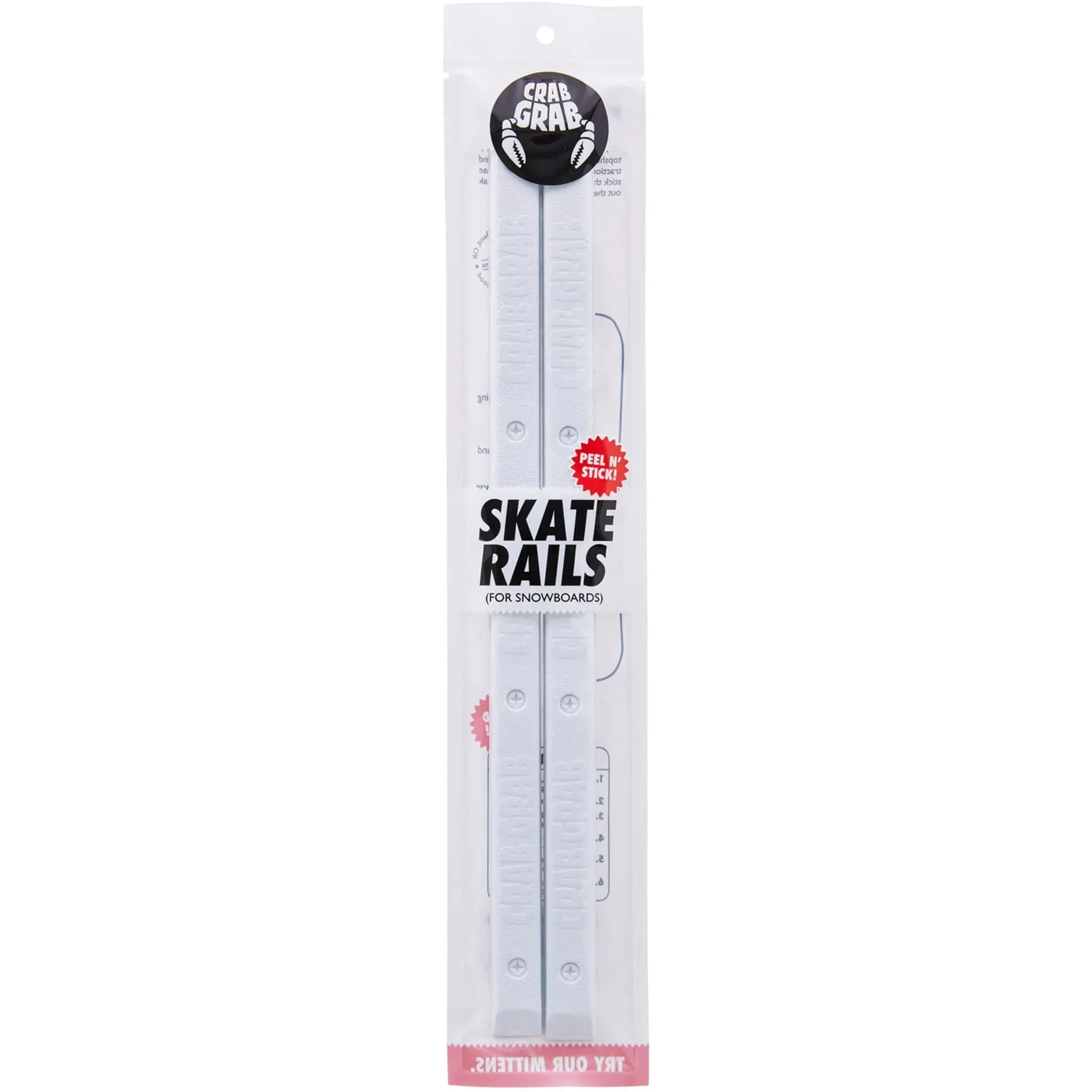 Crab Grab Skate Rails White 2025