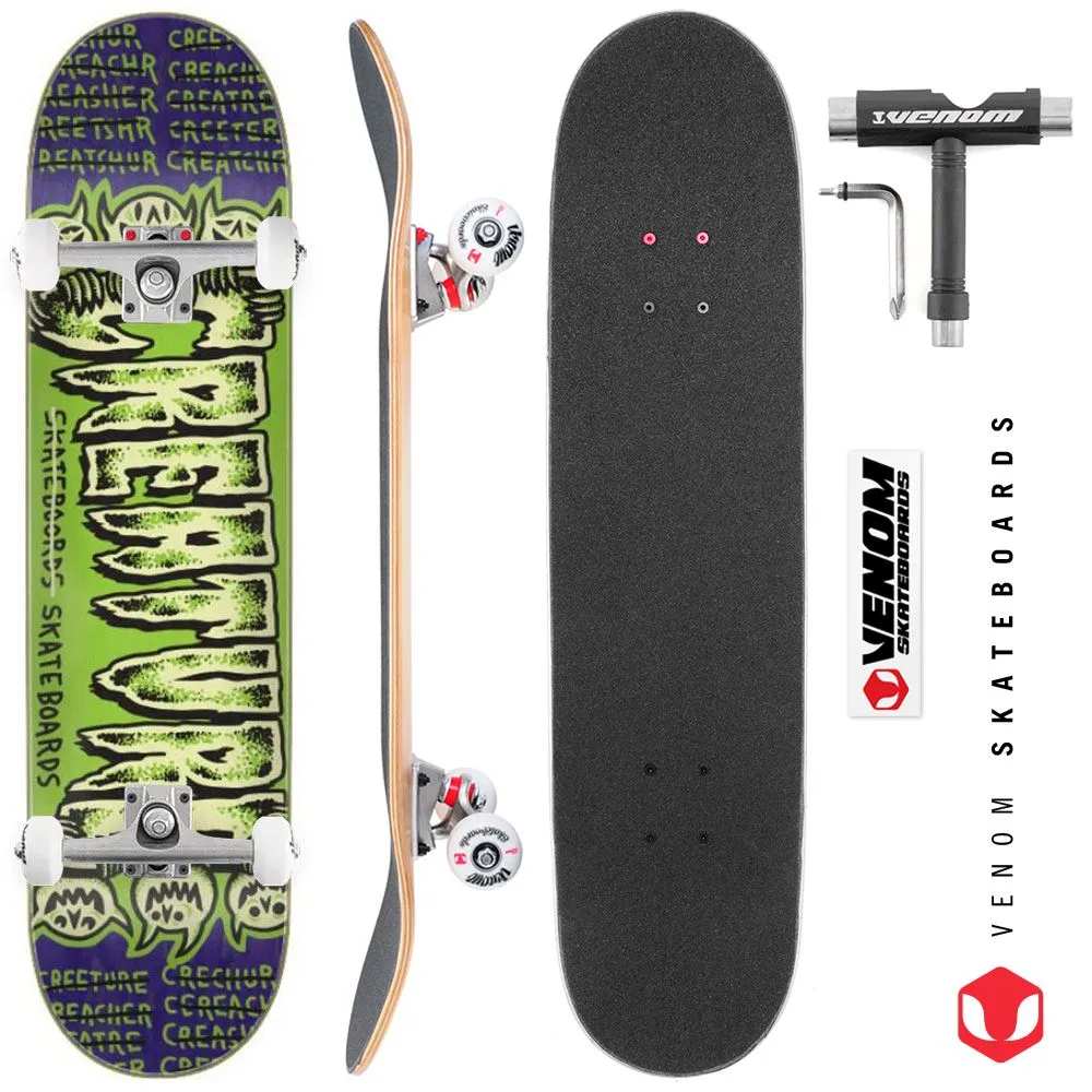 Creature Psycho Logo Sm Custom Complete Skateboard - 7.75"