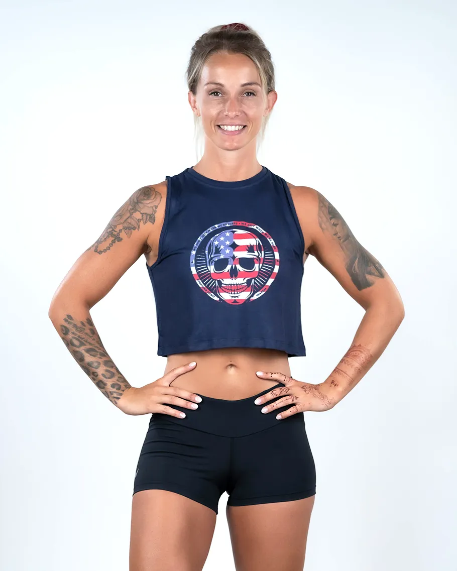 Crop Tank - NS Thaesia Skull Flag