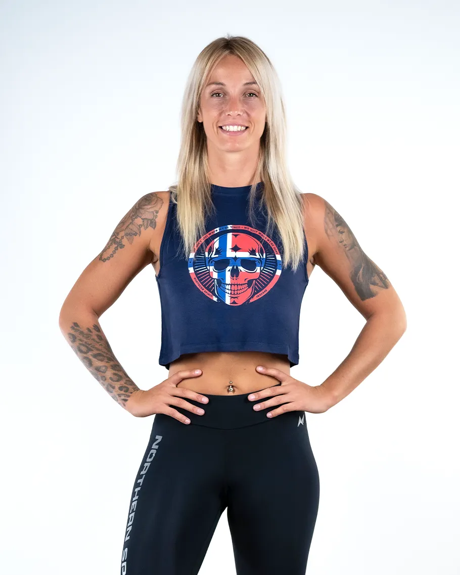 Crop Tank - NS Thaesia Skull Flag