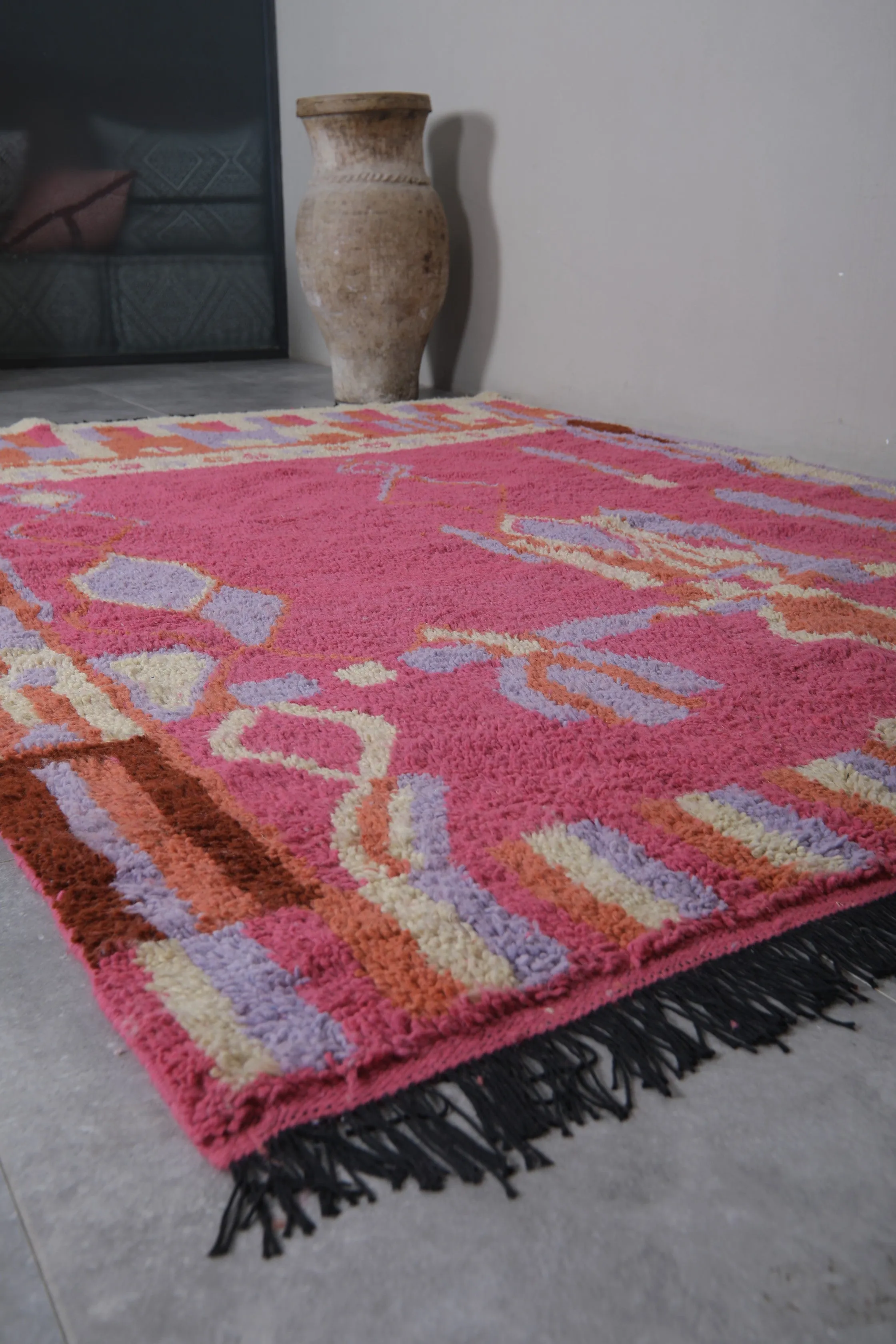 Custom Moroccan Berber rug - Authentic handmade Beni ourain rug