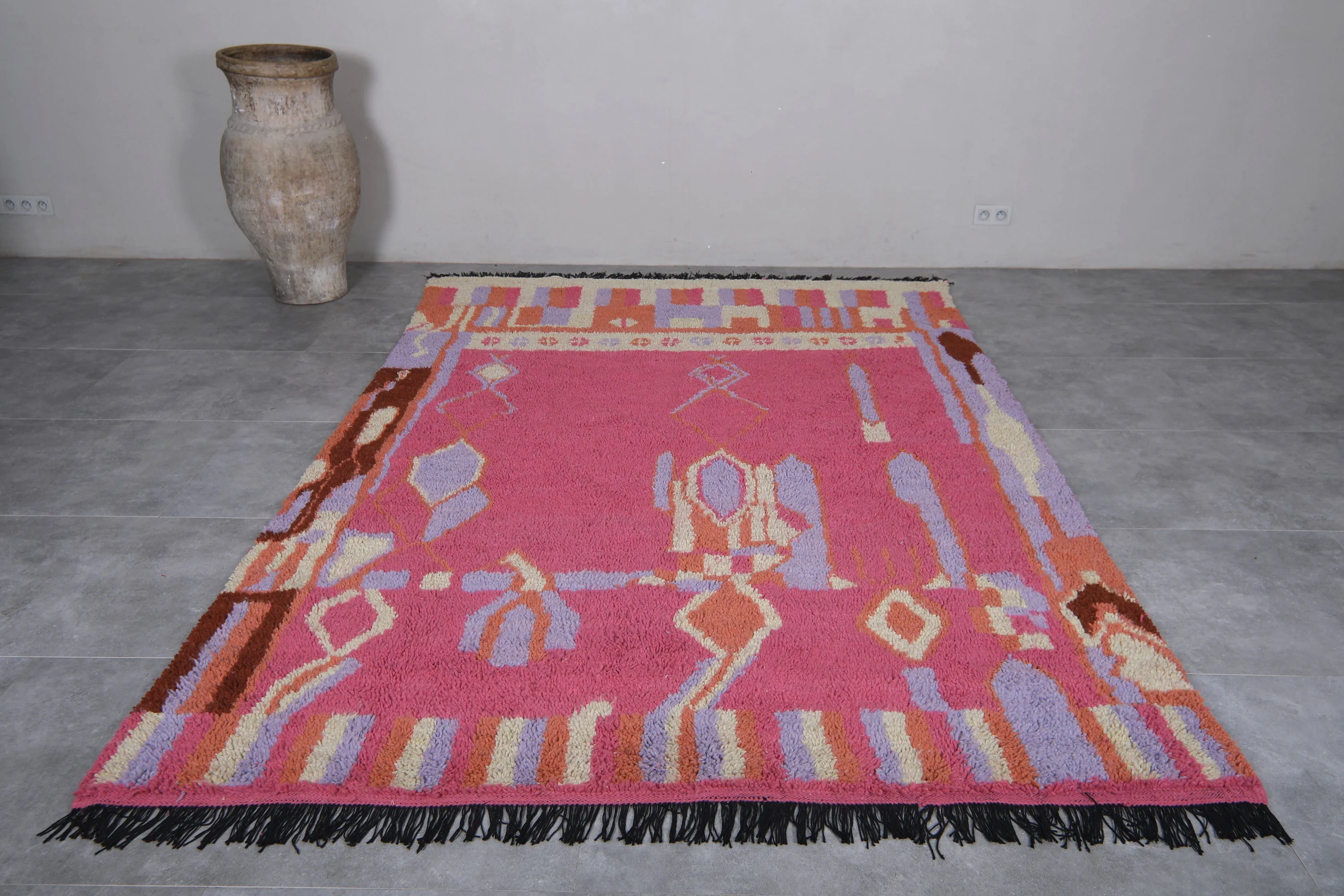 Custom Moroccan Berber rug - Authentic handmade Beni ourain rug