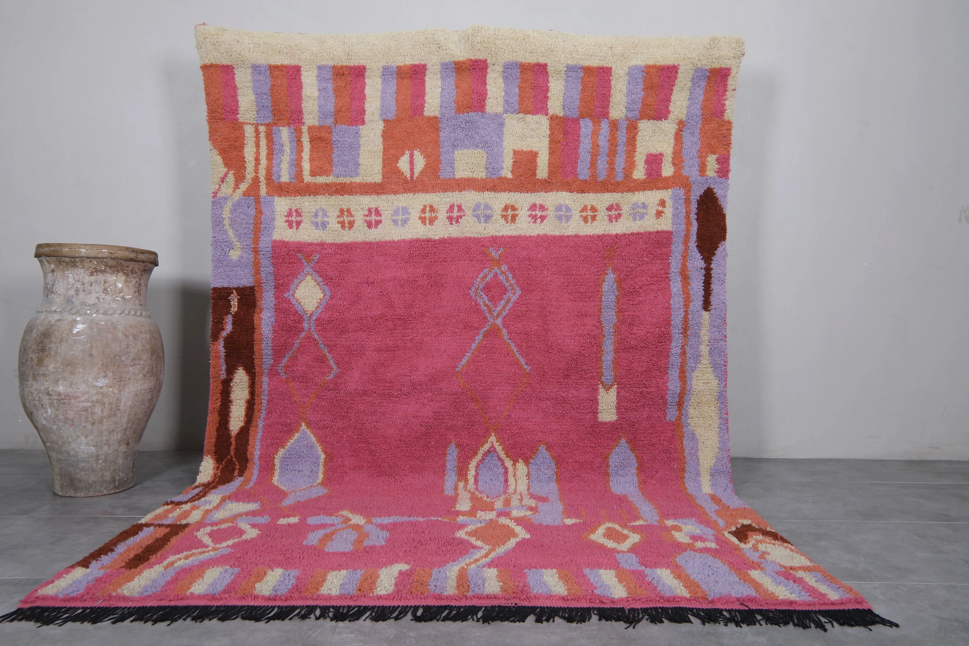 Custom Moroccan Berber rug - Authentic handmade Beni ourain rug