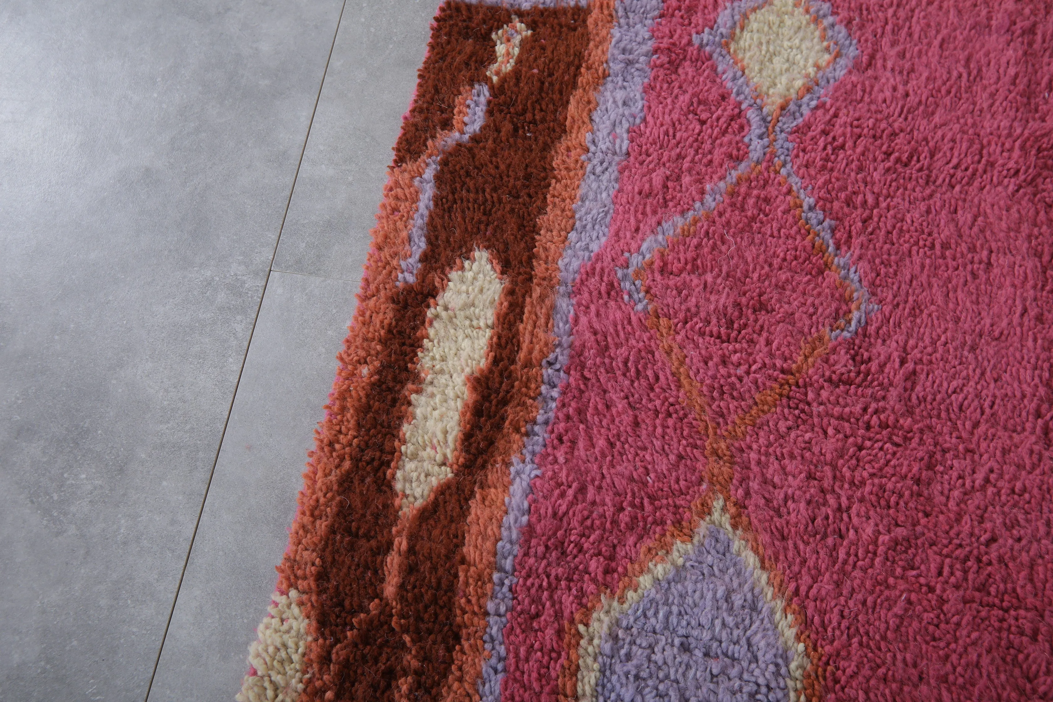 Custom Moroccan Berber rug - Authentic handmade Beni ourain rug