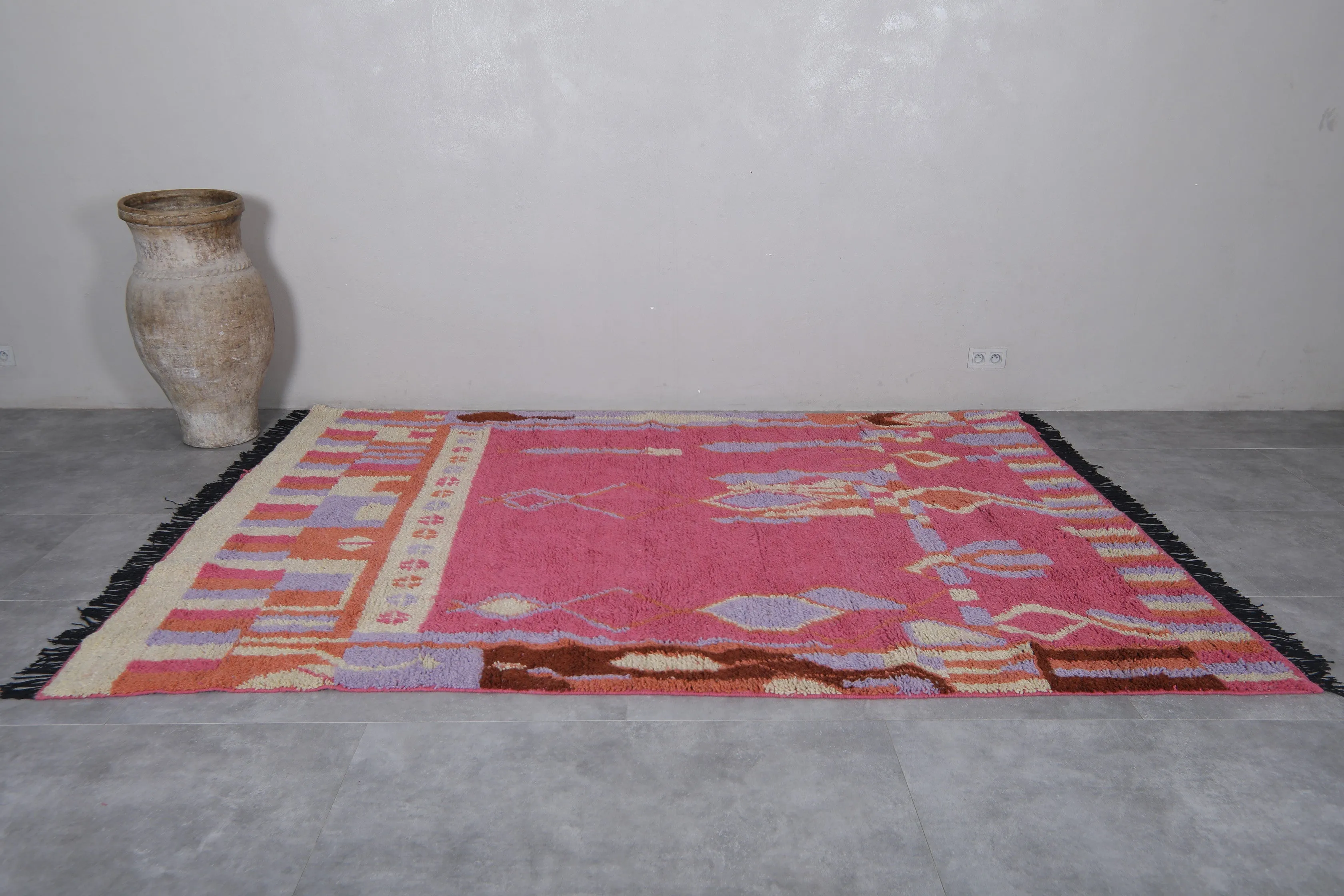 Custom Moroccan Berber rug - Authentic handmade Beni ourain rug