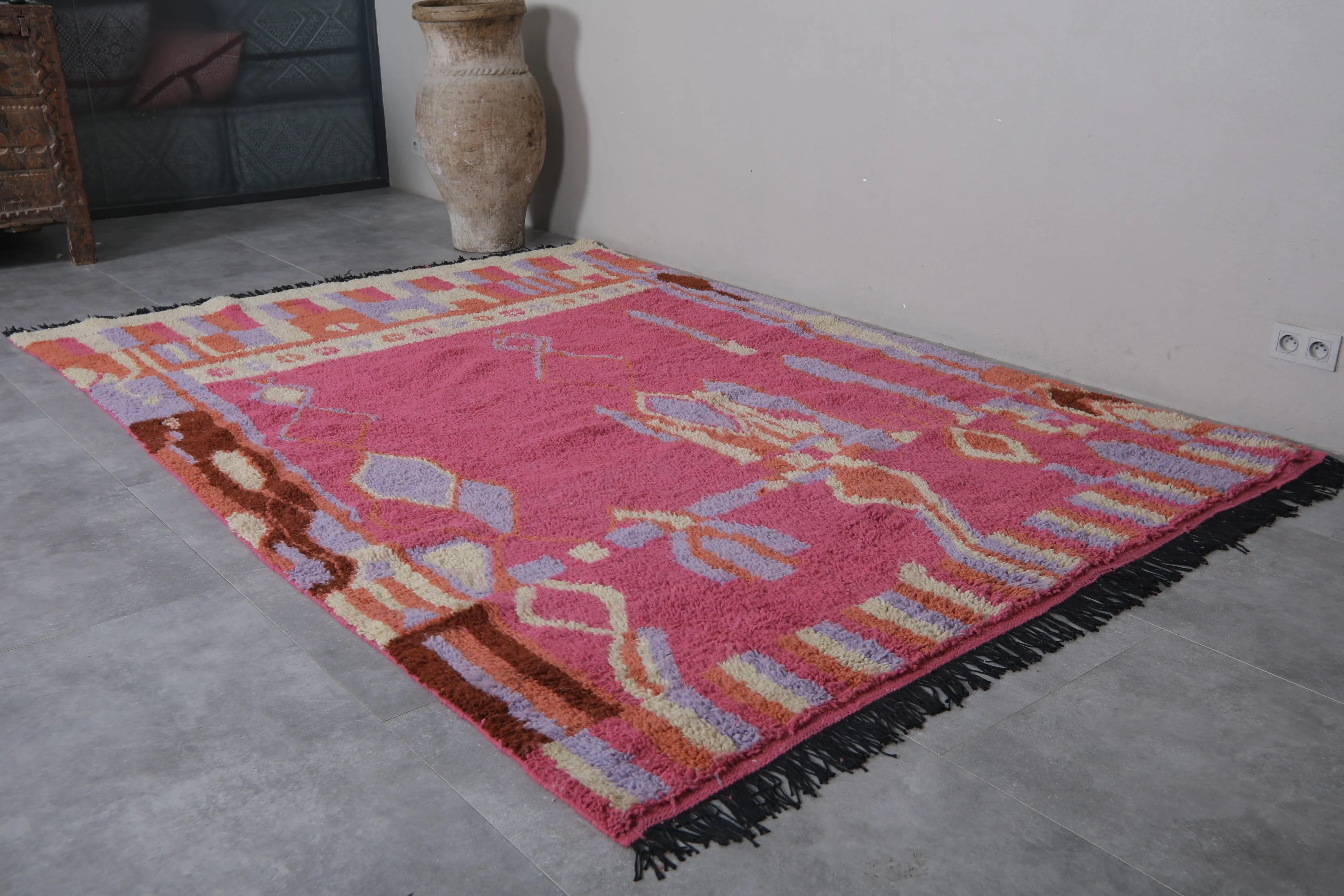 Custom Moroccan Berber rug - Authentic handmade Beni ourain rug