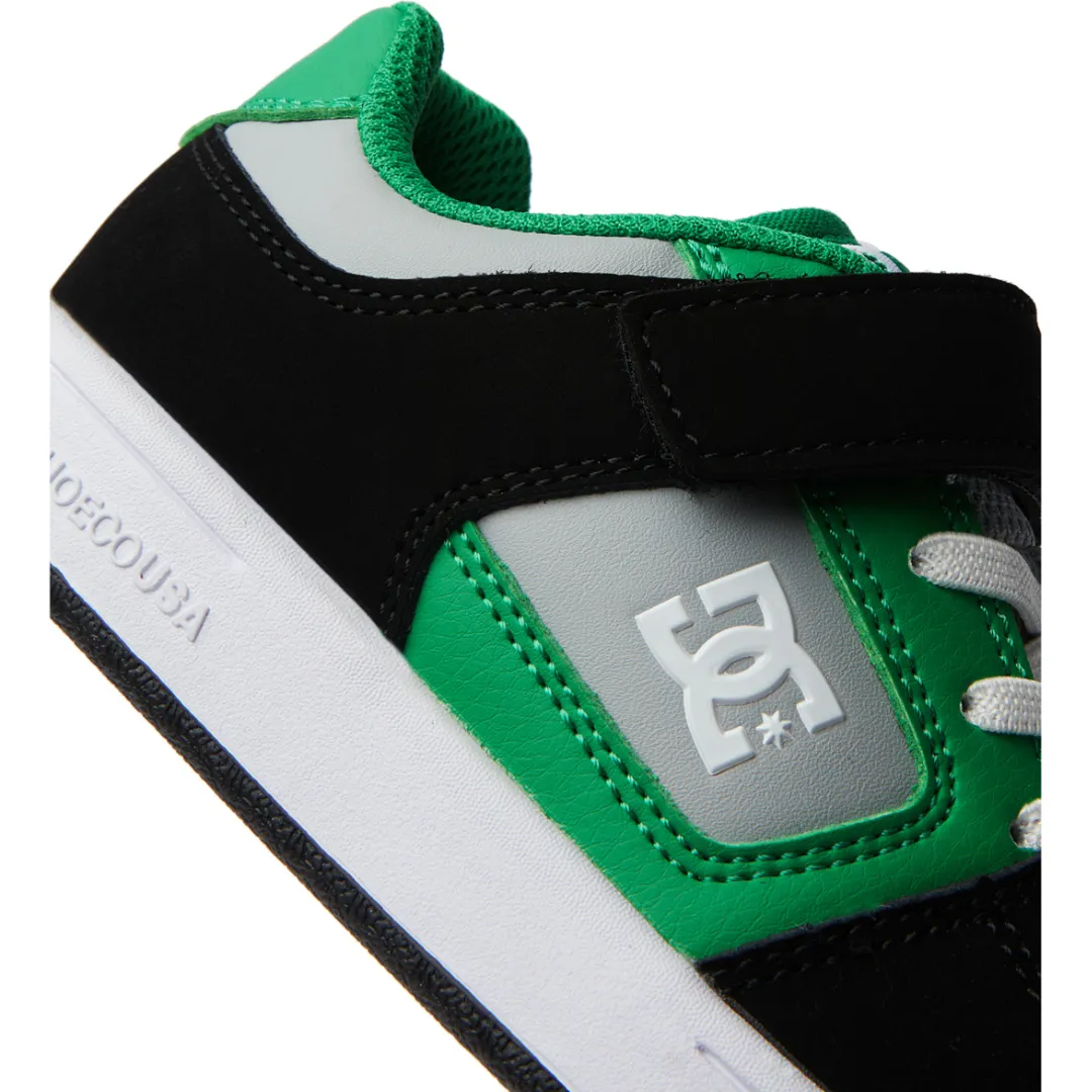 DC Youth Manteca 4 V Shoes - Black/Kelly Green