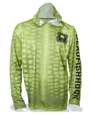 Dead Fish Hook Green Shark Hoodie