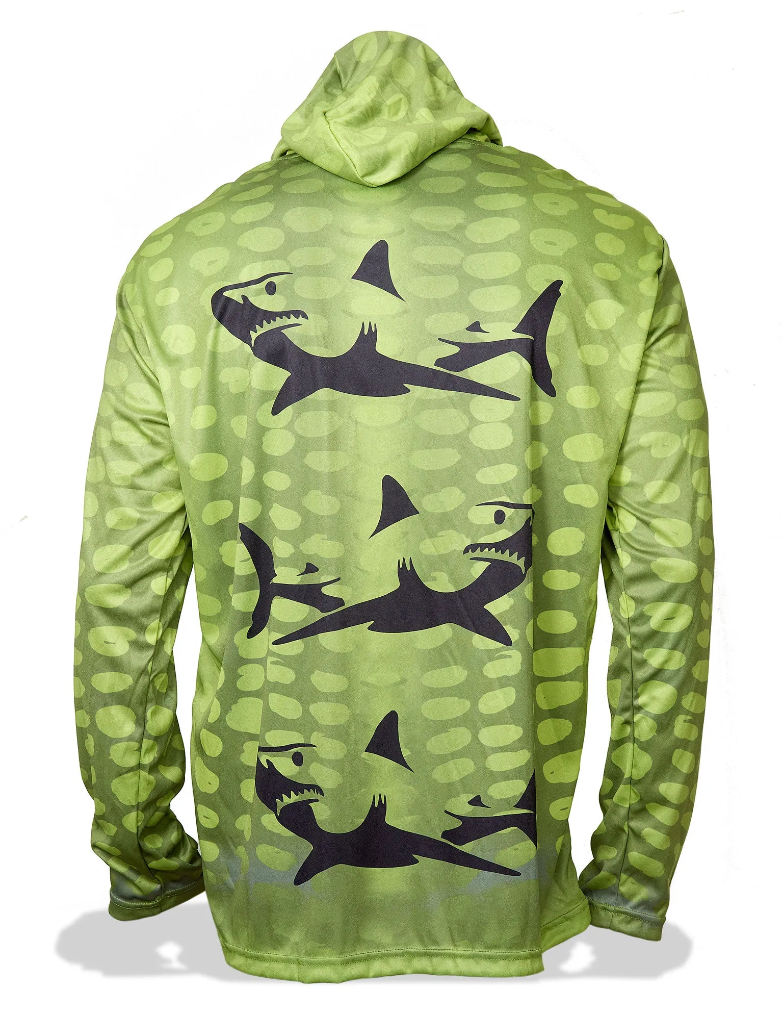 Dead Fish Hook Green Shark Hoodie