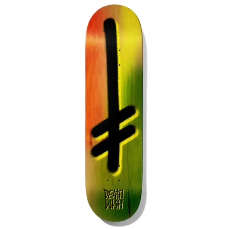 Deathwish Skateboards Gang logo Earth Skateboard Deck 8.25"