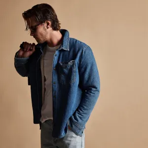 Denim Sherpa Jacket - Indigo