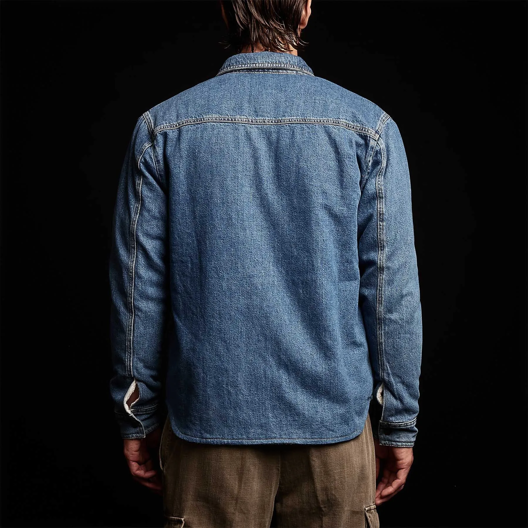 Denim Sherpa Jacket - Indigo