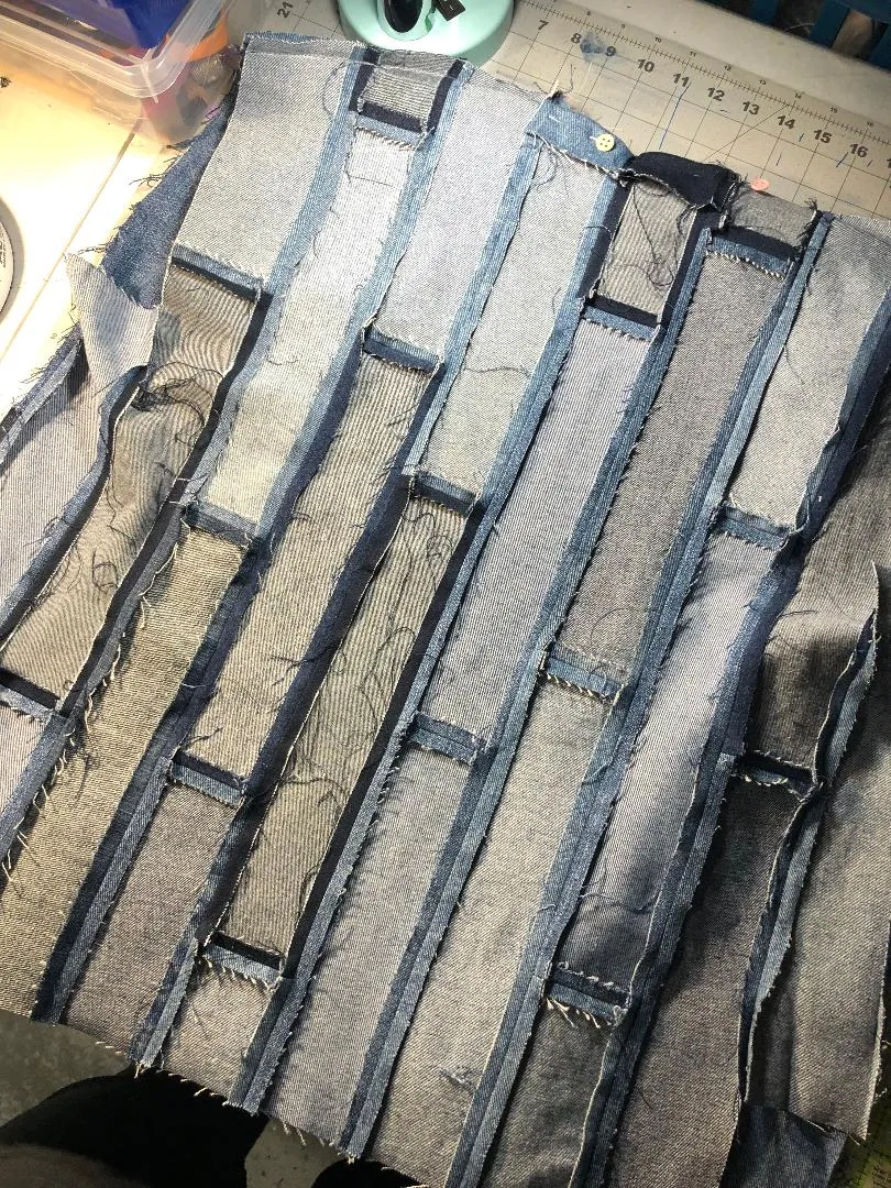 Denim Upcycled Vest.