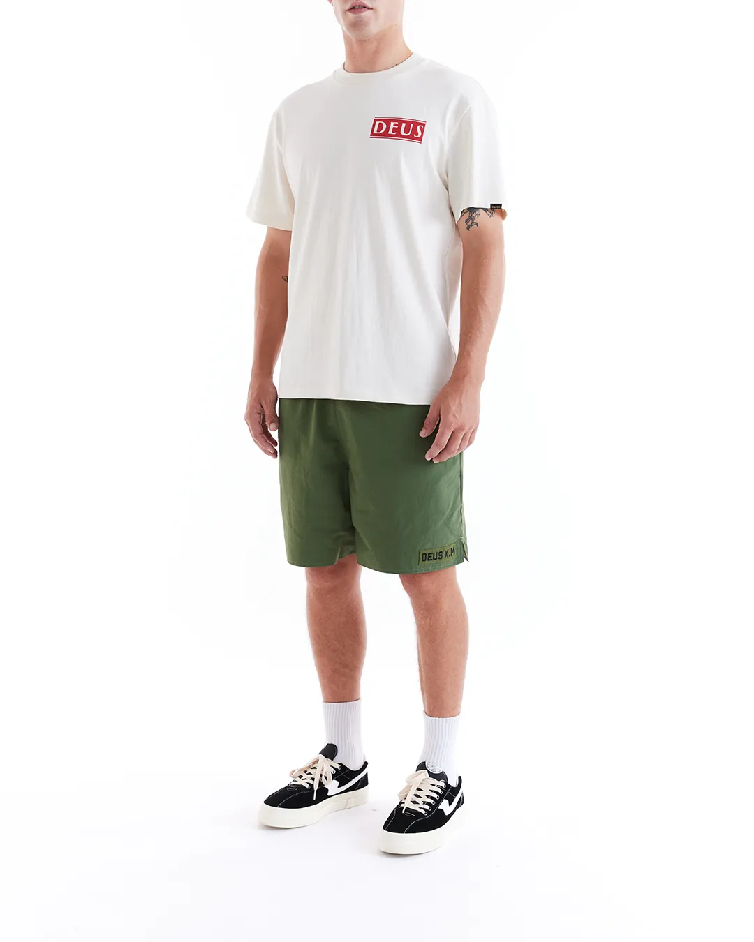 DEUS EX MACHINA NYLON TRAINING SHORT - PINE