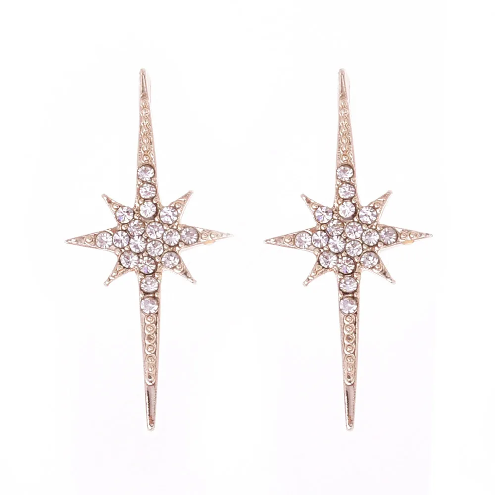 Diamond Gemstone Earrings pendant fashion charm Bracelet Handmade Mother's Day Gift 1.4*3.2cm star 20pcs 10177850