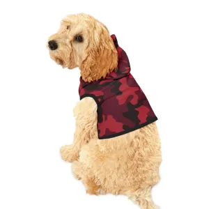 Dog Hoodie Sweater, Camouflage Red - Comfortable Dog Clothes