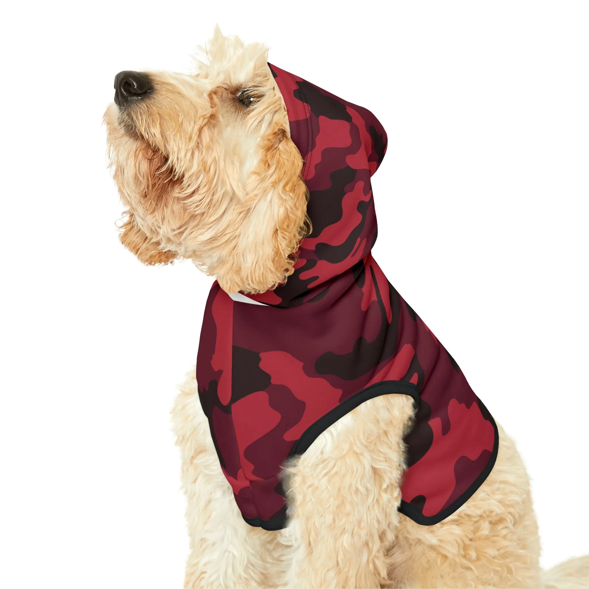 Dog Hoodie Sweater, Camouflage Red - Comfortable Dog Clothes