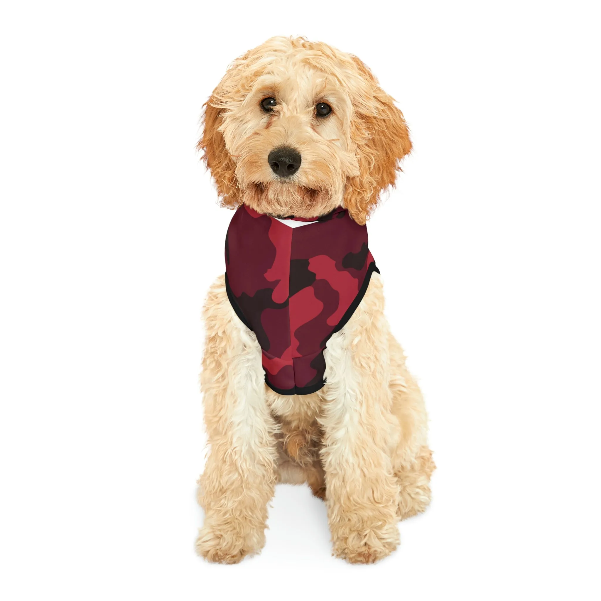 Dog Hoodie Sweater, Camouflage Red - Comfortable Dog Clothes