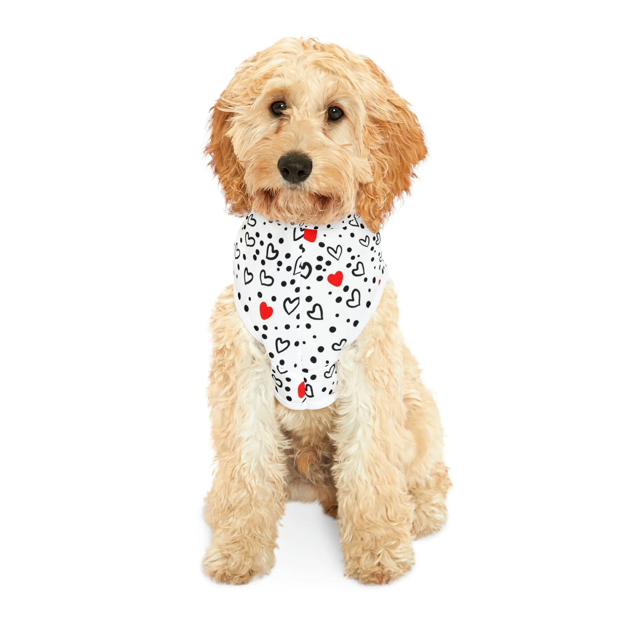 Dog Hoodie Sweater, Lovely Hearts - Comfortable Dog Clothes