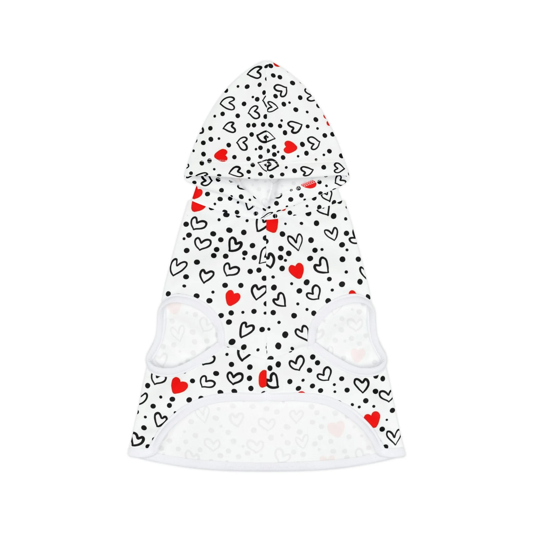Dog Hoodie Sweater, Lovely Hearts - Comfortable Dog Clothes