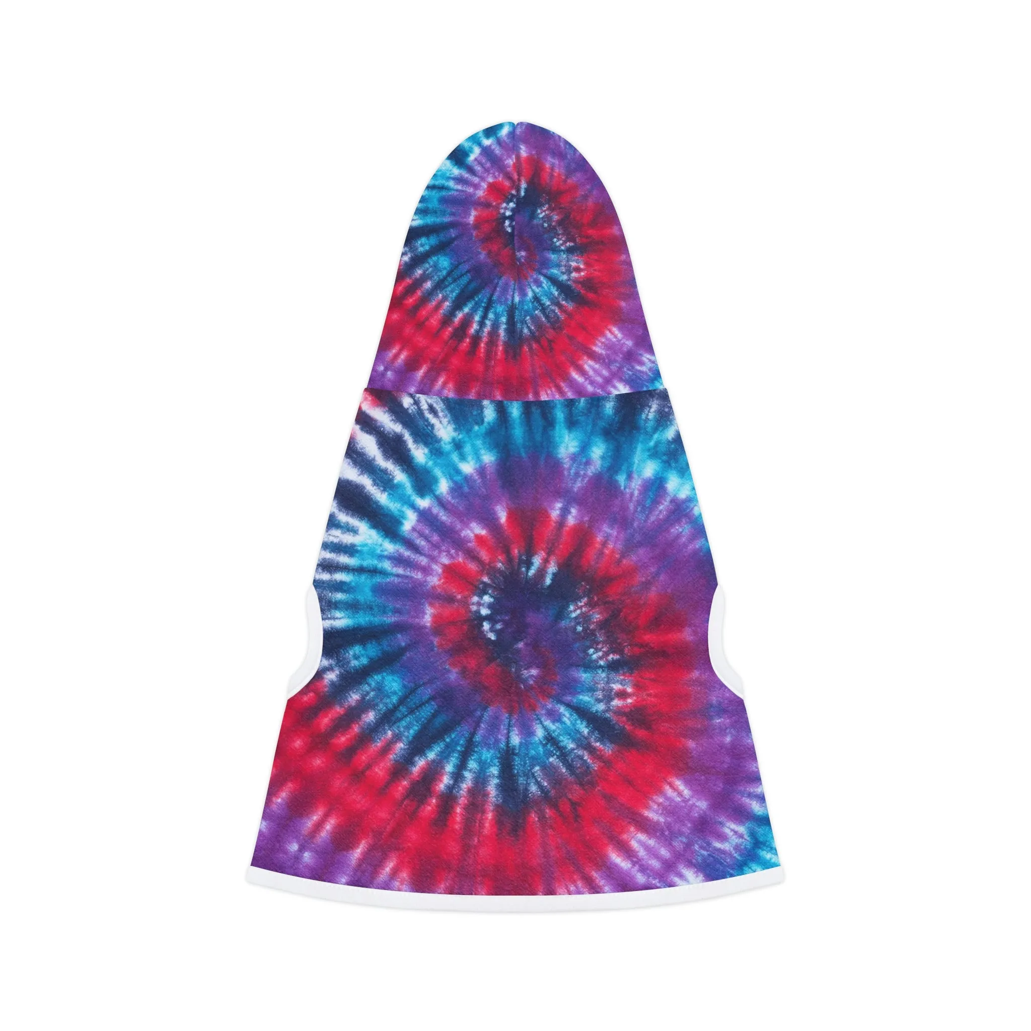 Dog Hoodie Sweater, Tie Dye Red - Comfortable Dog Clothes