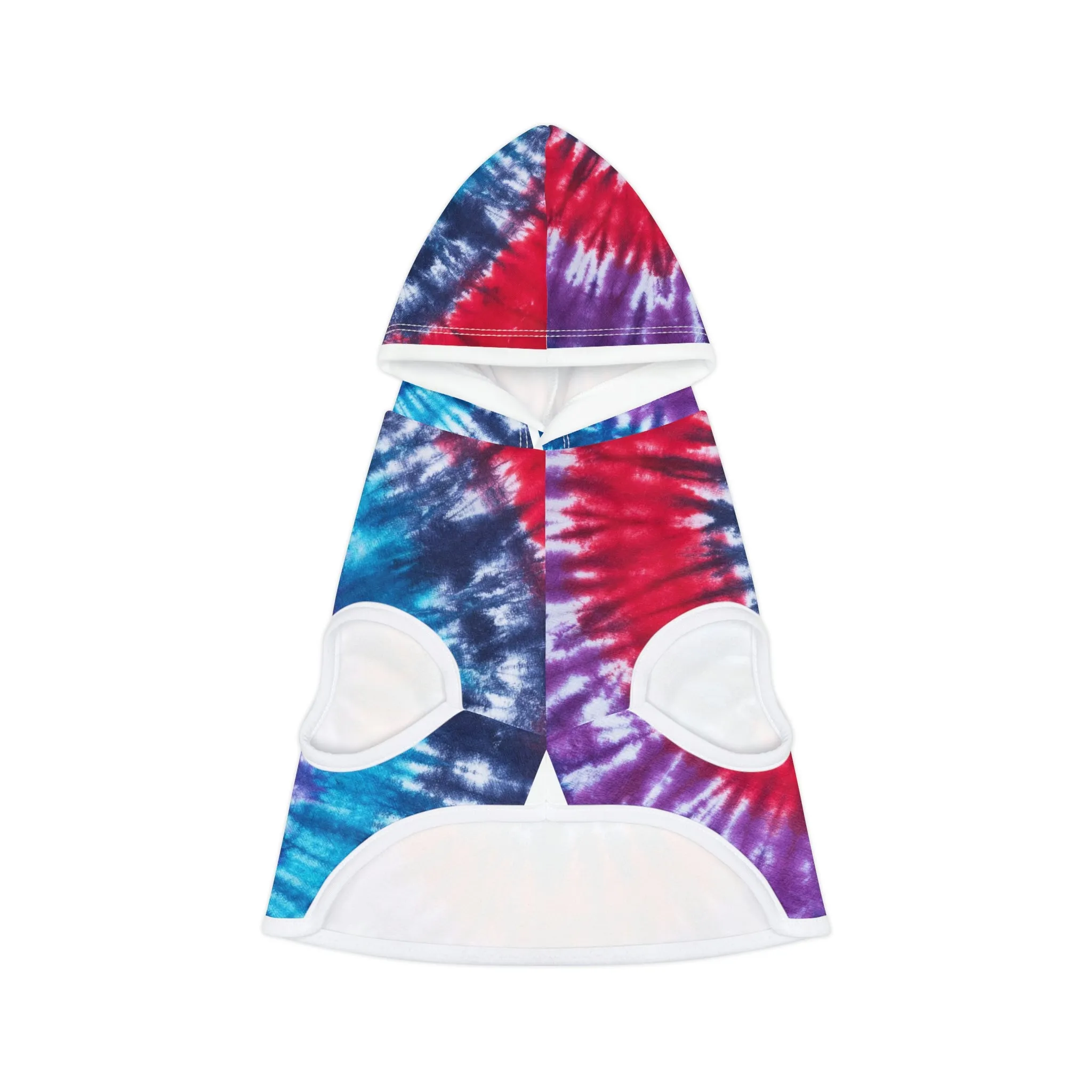 Dog Hoodie Sweater, Tie Dye Red - Comfortable Dog Clothes