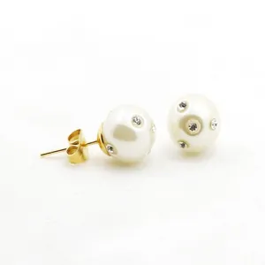 Double Ball Pearl Christmas Earring
