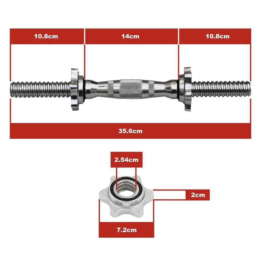 Dumbbell Bar 14 Inches (pair)